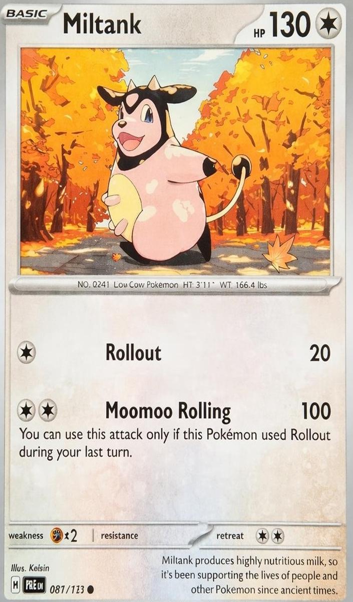 Miltank 2025 Pokemon Scarlet & Violet Prismatic Evolutions