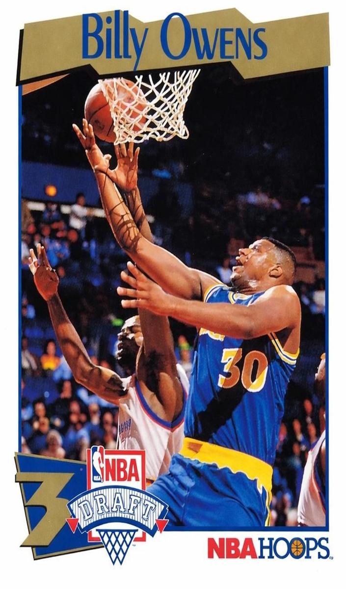 1991 Hoops Billy Owens #548 card