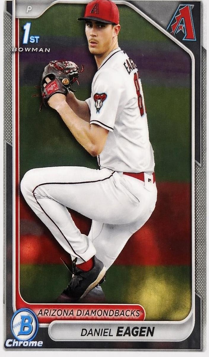 Daniel Eagen 2024 Bowman Draft Chrome card