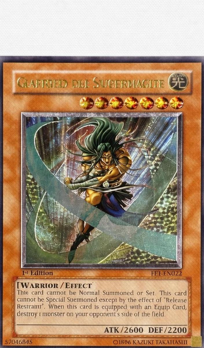 2005 Yu-Gi-Oh! 1St Ed Fet-Ultimaterare FET-ULTIMATE RARE #ENO22 Gearfried/swordmaster front
