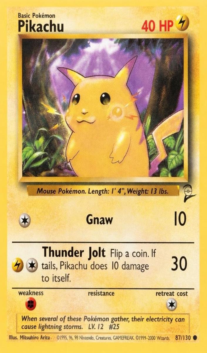 Pikachu 2000 Pokemon Base Set II