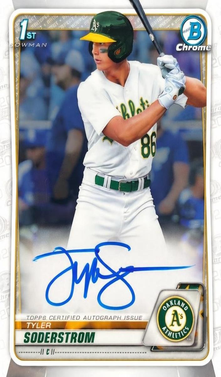 2020 Bowman Draft Chrome Tyler Soderstrom #CDA-TS card