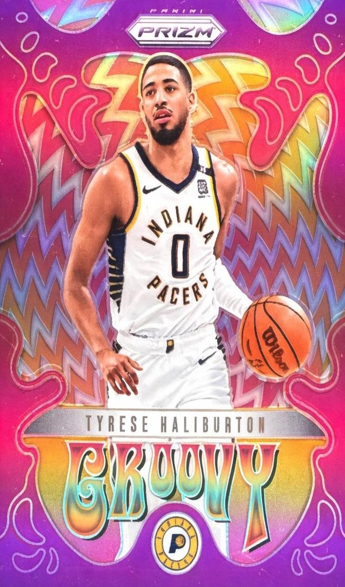2024 Panini Prizm Groovy Tyrese Haliburton #17 card