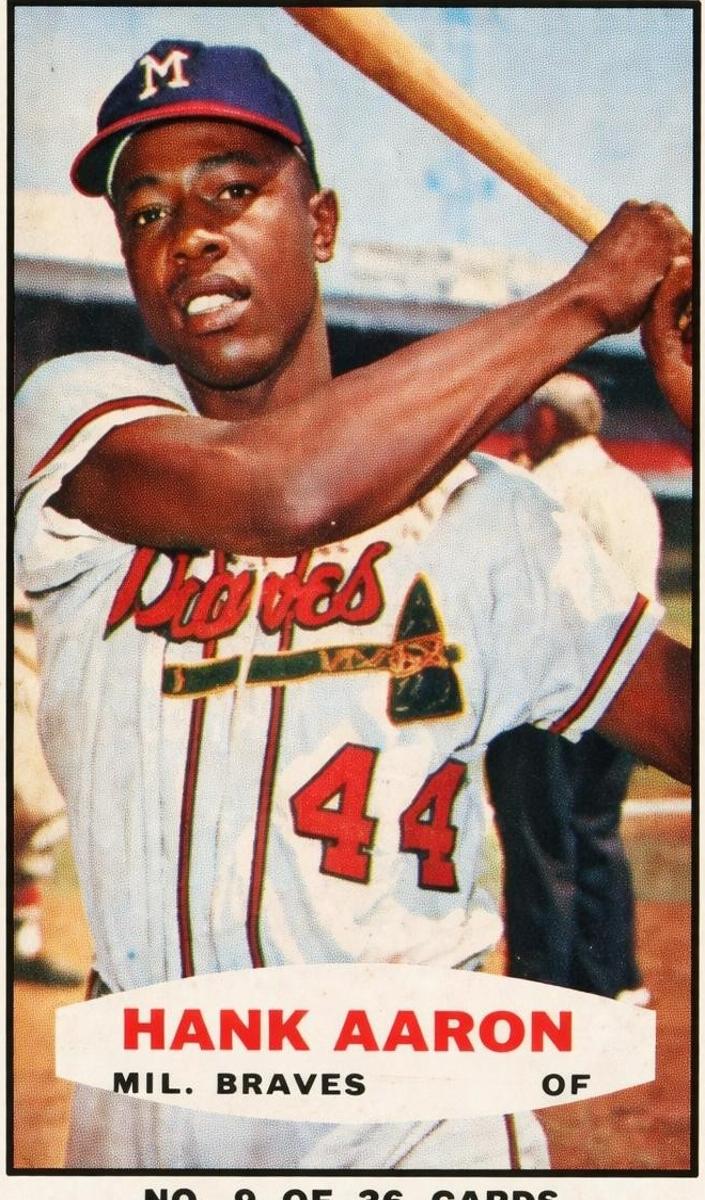 1965 Hank Aaron [Hand Cut Batting] #9
