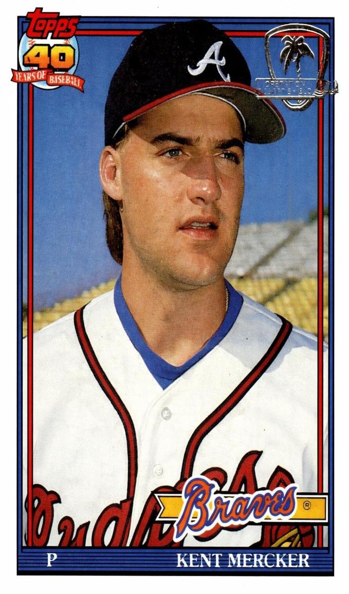 1991 Topps Kent Mercker #772 card