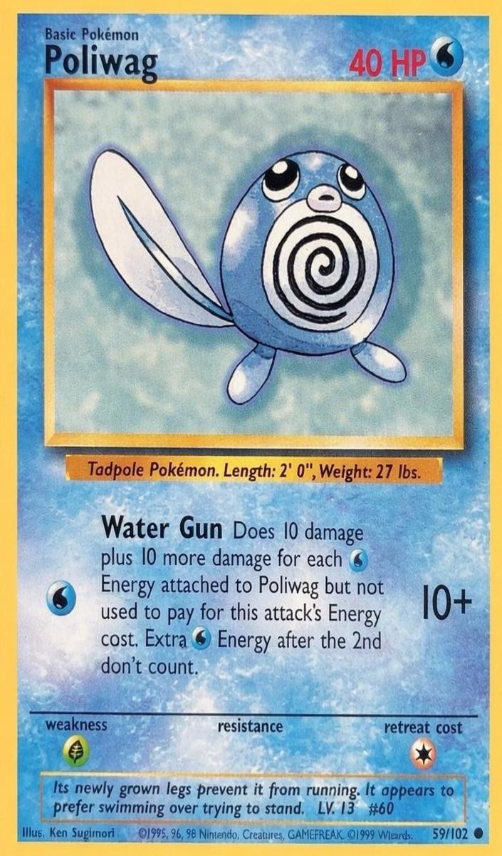 Poliwag 1999 Pokemon Base Set
