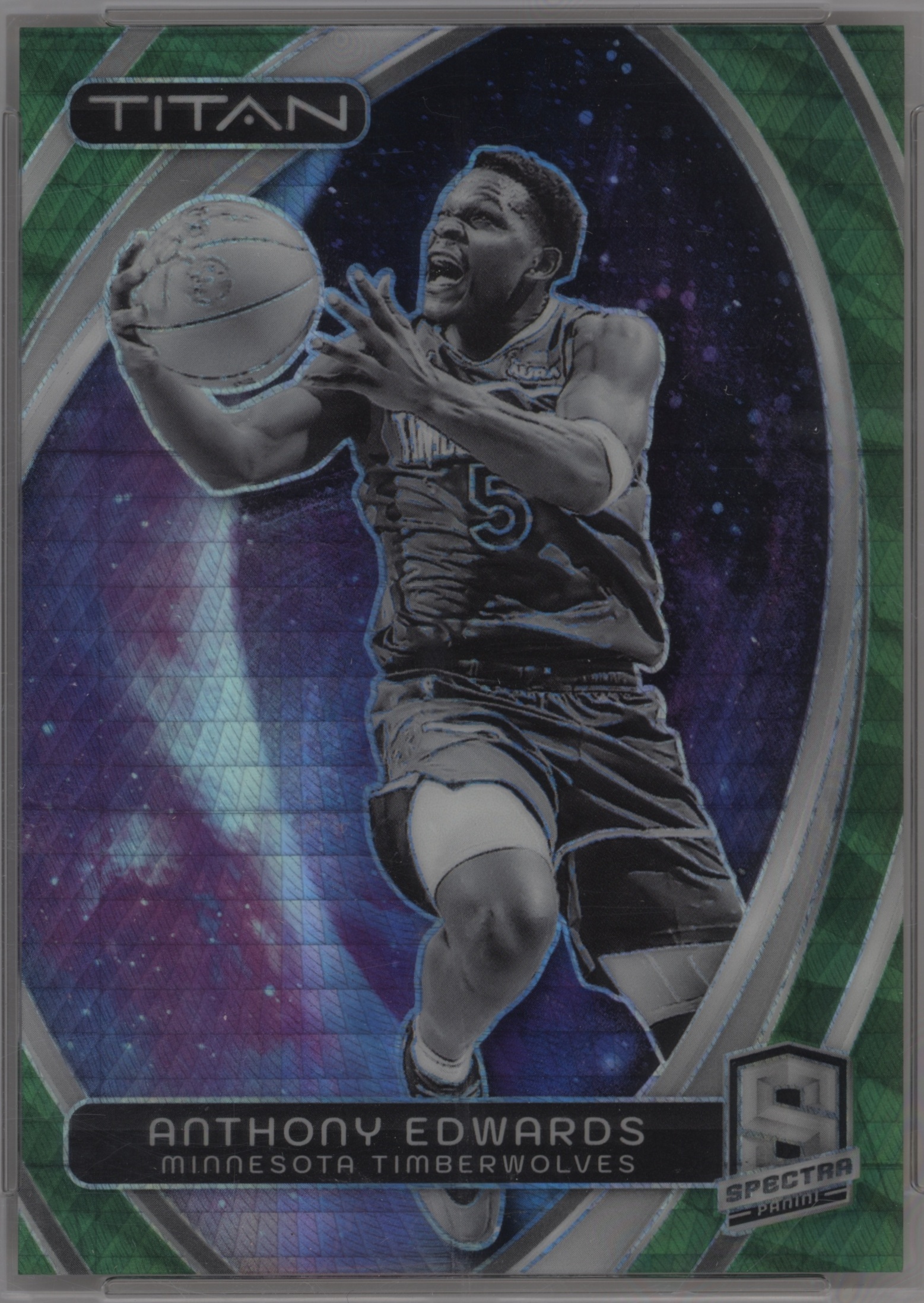2023 Panini Hoops Premium Stock Retro Net Marvels Anthony Edwards #27 card