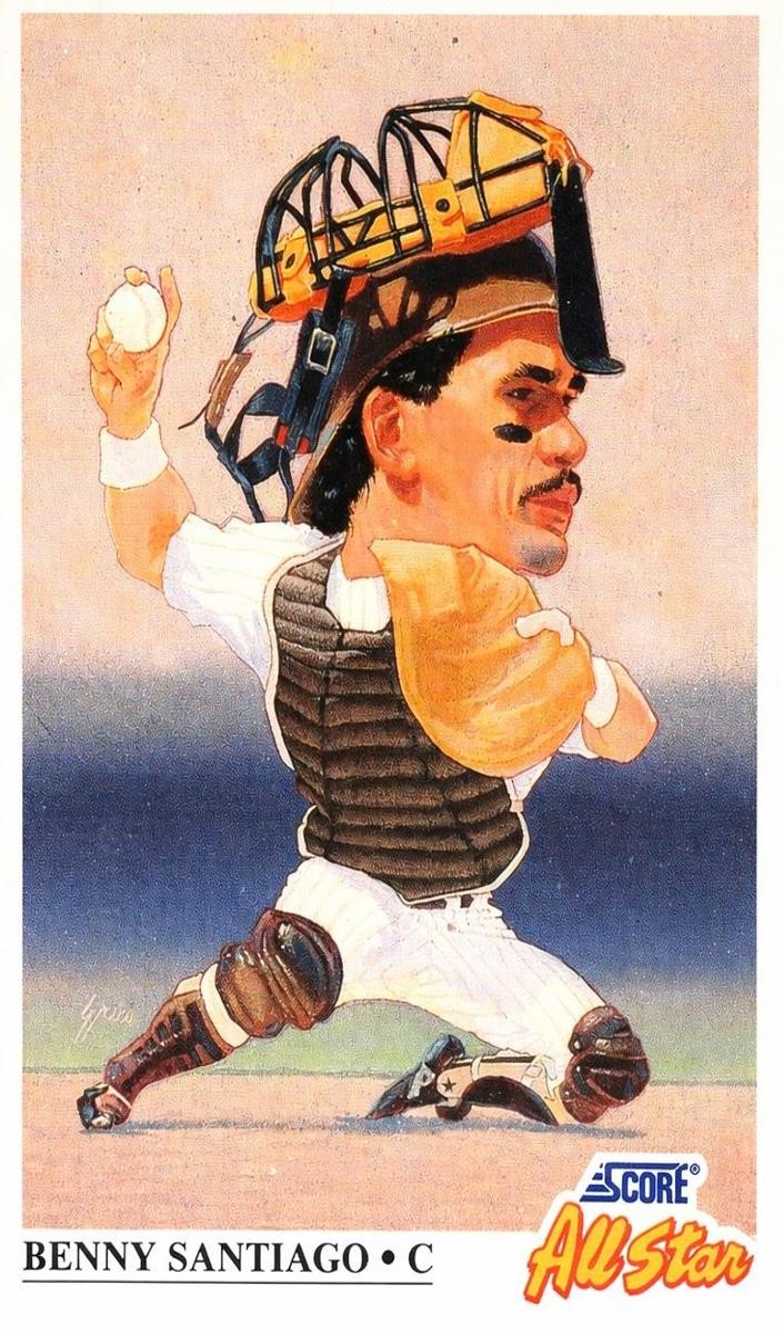 Benny Santiago 1991 Score All-Star Team Baseball
