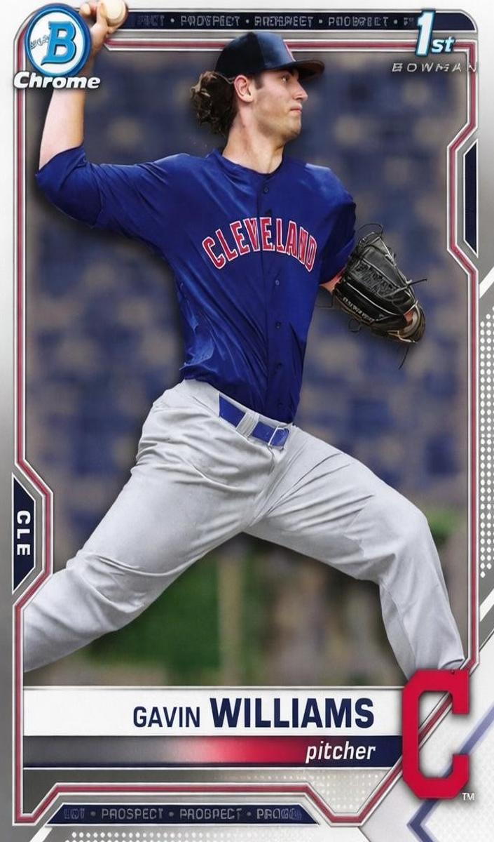 2021 Bowman Bowman Sapphire CHROME SAPPHIRE EDITION #BDC93 Williams front