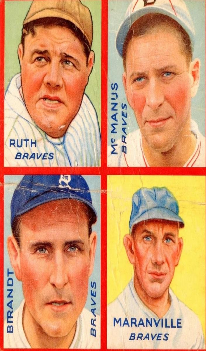 1935 R321 Goudey Babe Ruth card