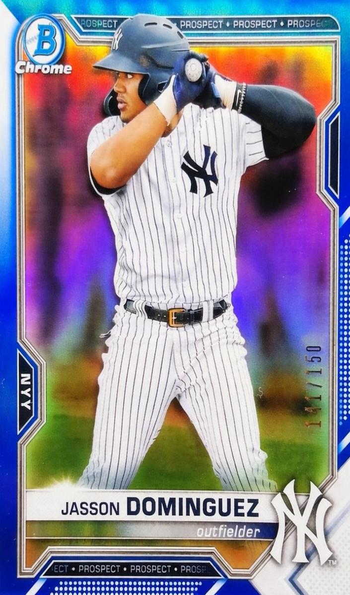 2021 Jasson Dominguez [Blue Refractor] #BCP-213