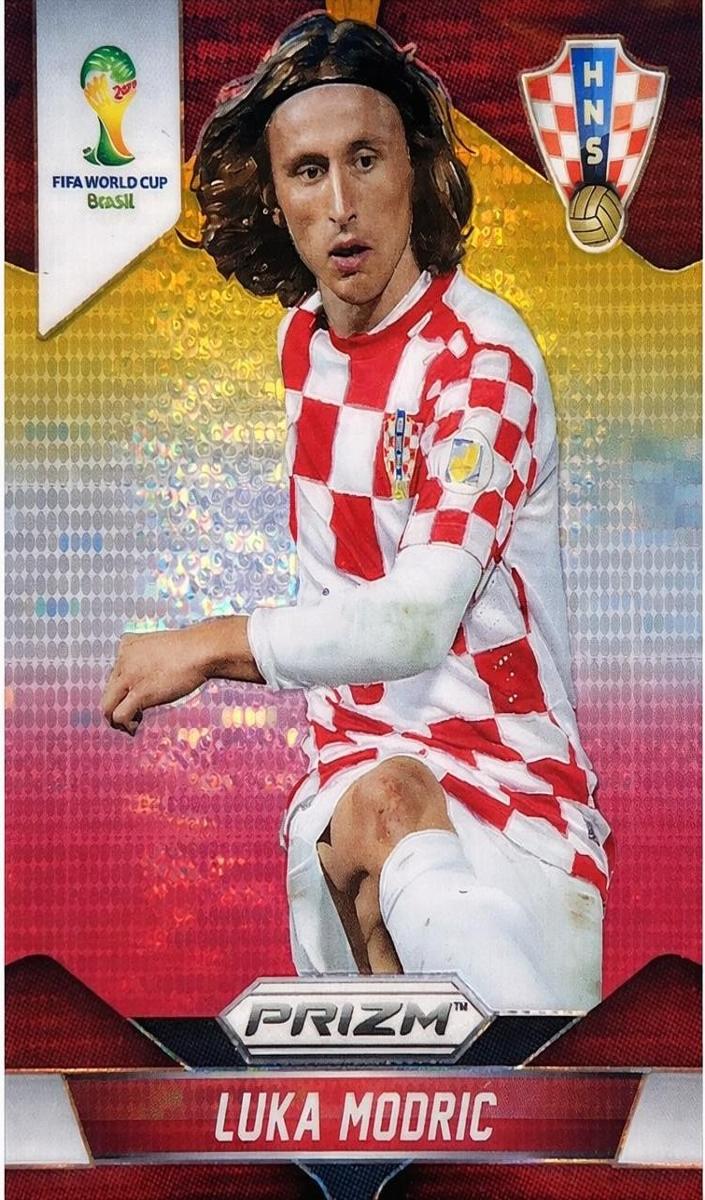 2014 Luka Modric [Yellow and Red Pulsar] #118