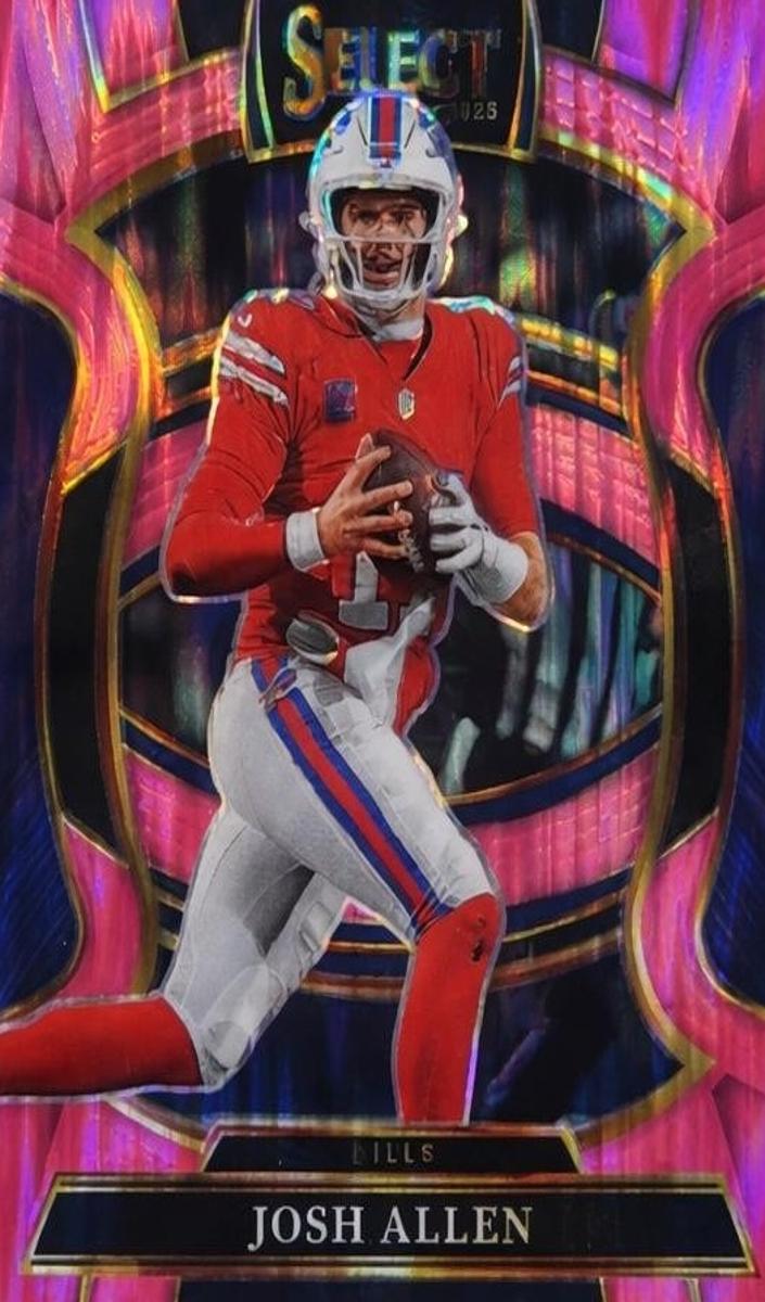 2025 Panini Select Josh Allen [Pink Prizm] #86 card