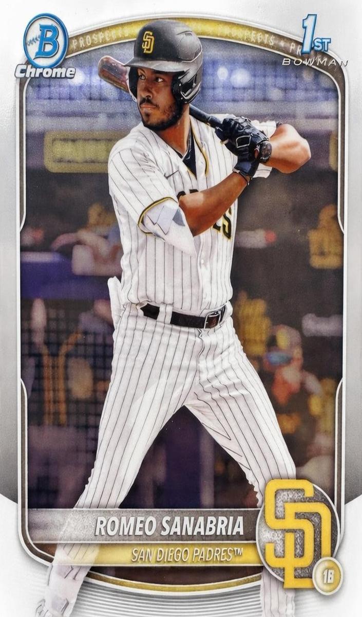 Romeo Sanabria 2025 Bowman Chrome Prospects card