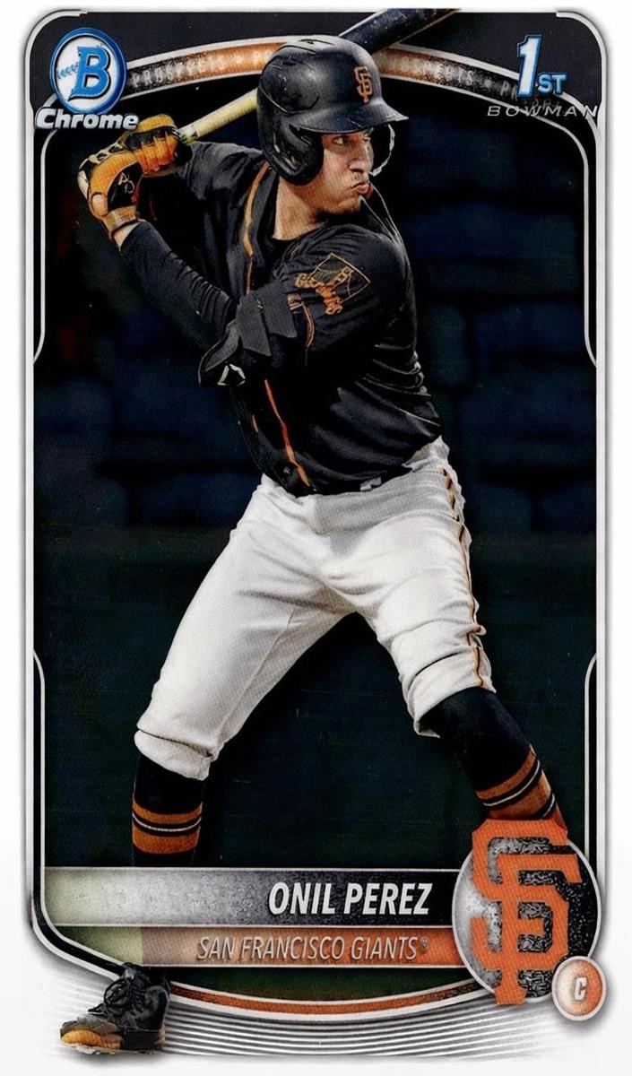 Onil Perez 2025 Bowman Chrome Prospects card