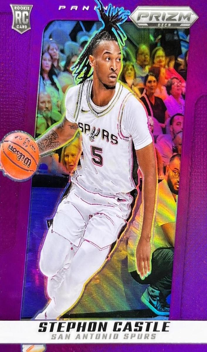 2024 Panini Prizm Purple #174 Stephon Castle front