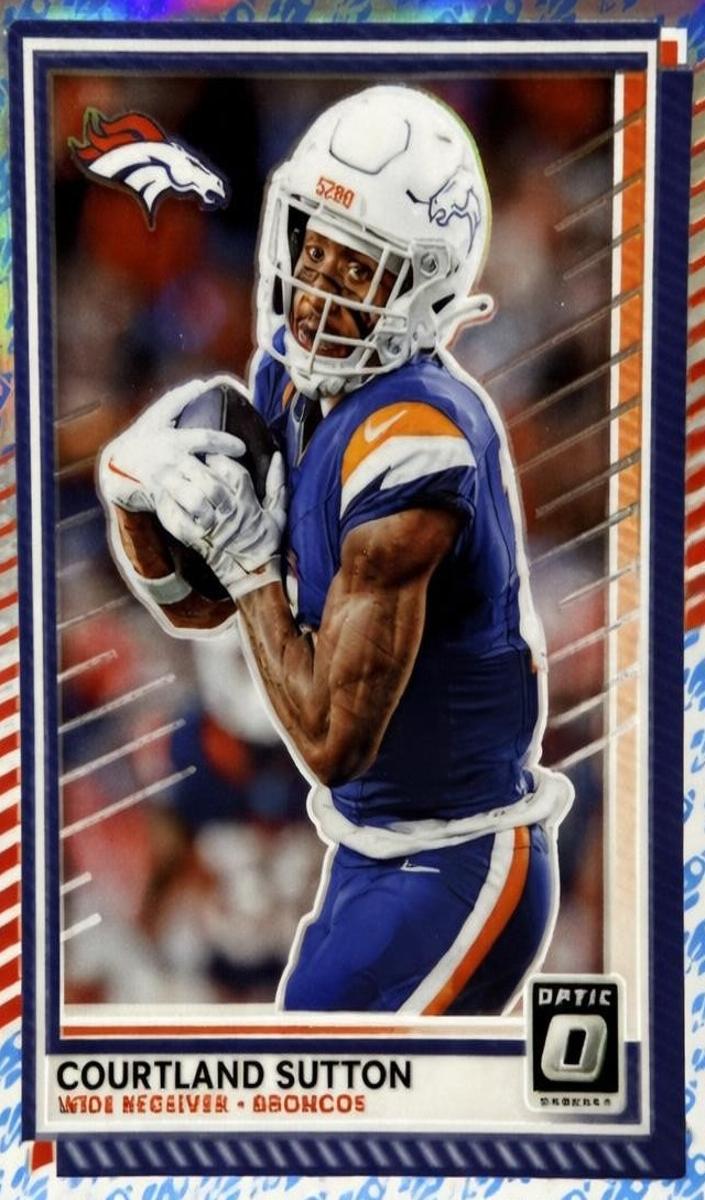 Courtland Sutton 2025 Donruss Optic Football card