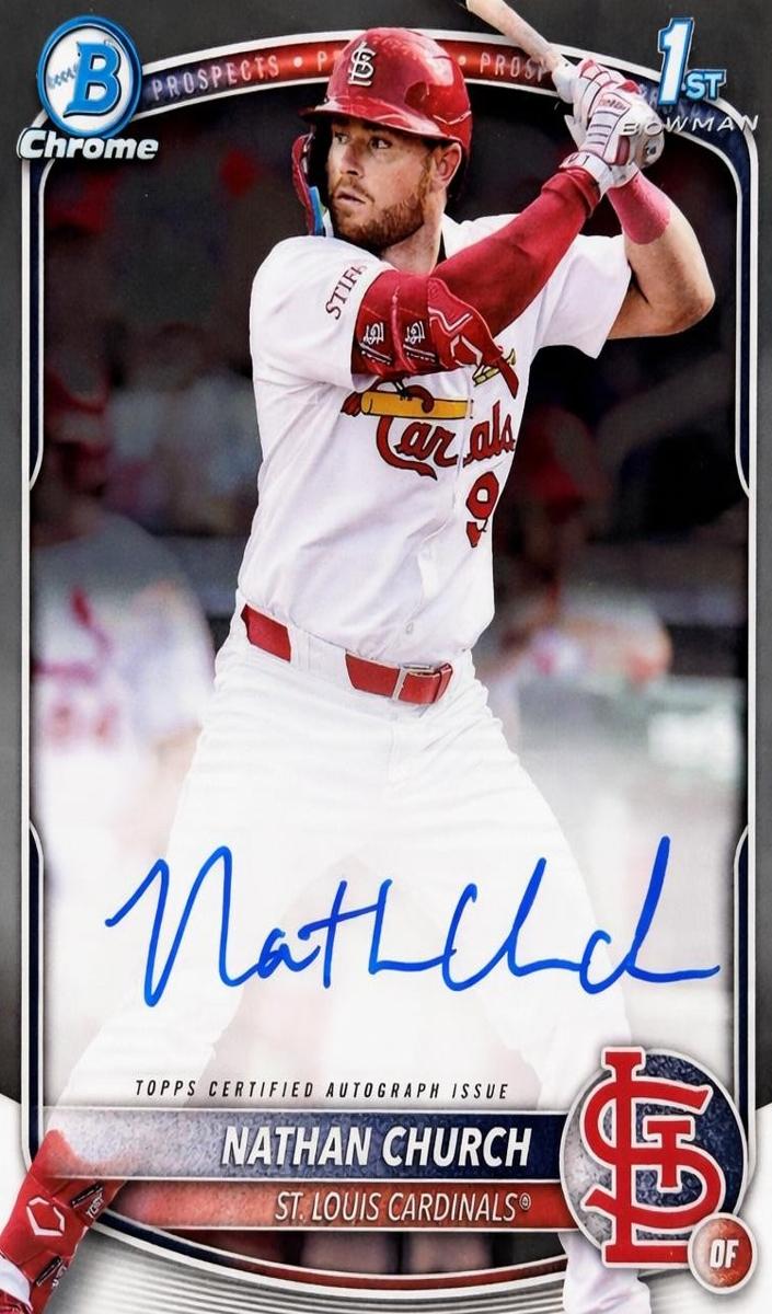 Nathan Church 2025 Bowman Chrome card