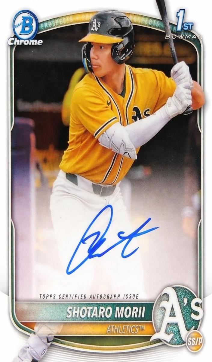 2025 Bowman Bowman Chrome #CPA-SM Shotaro Morii 1co7 front