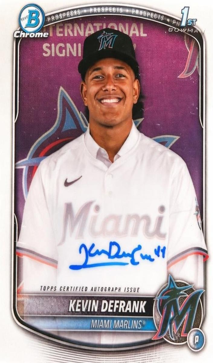 Kevin Defrank 2025 Bowman Chrome card