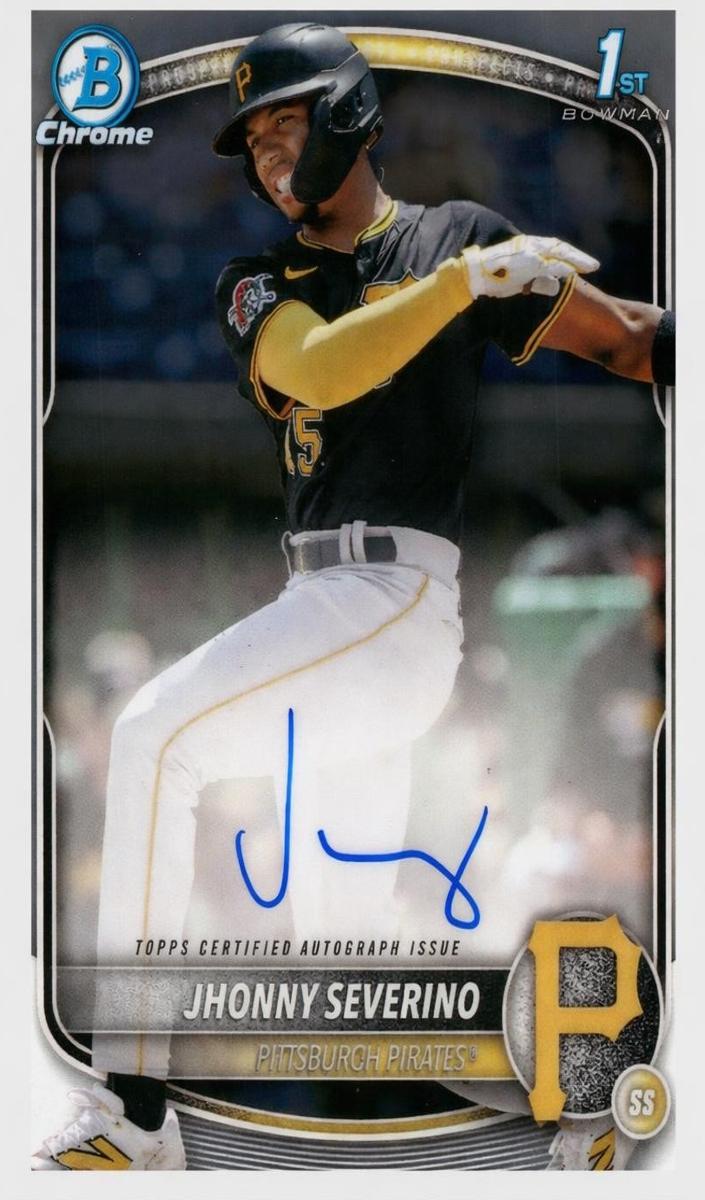 Jhonny Severino 2025 Bowman Chrome card