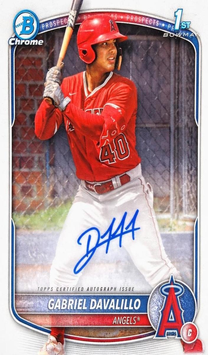 Gabriel Davalillo 2025 Bowman Chrome card