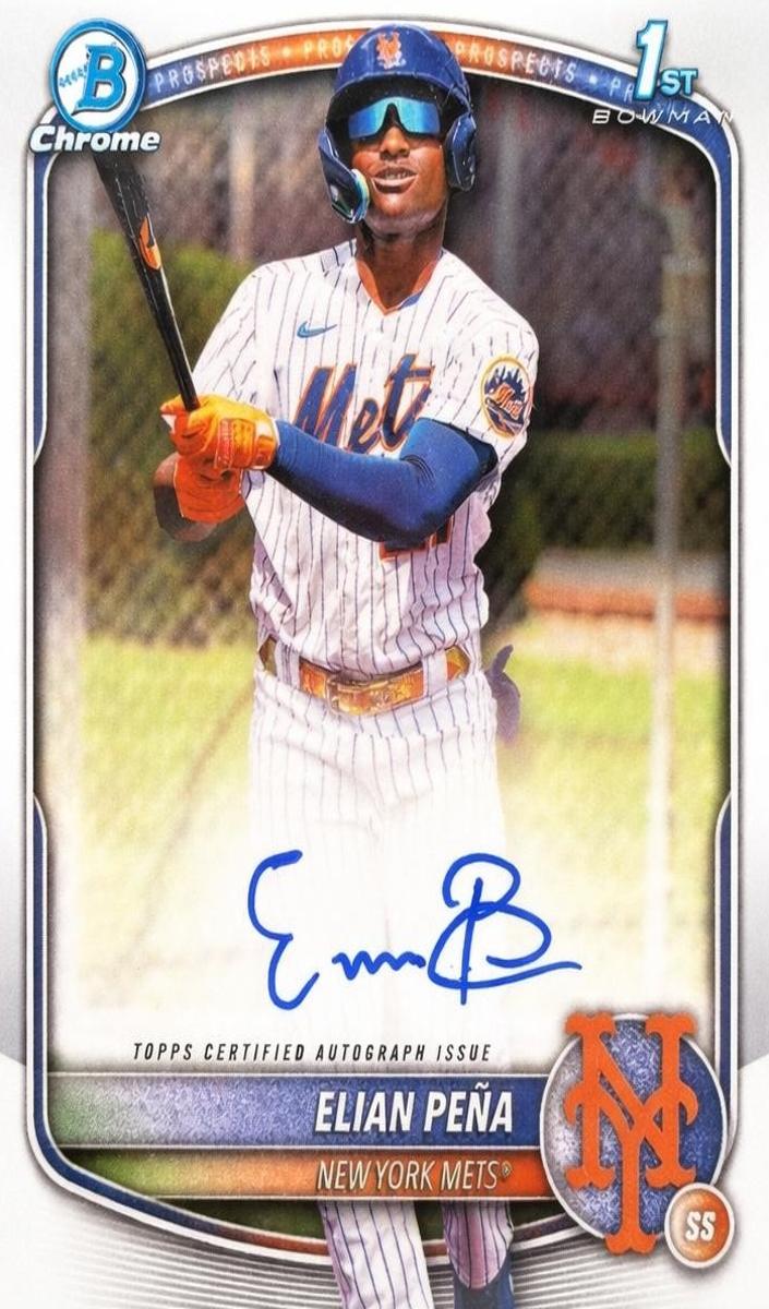 Elian Pena 2025 Bowman Chrome card