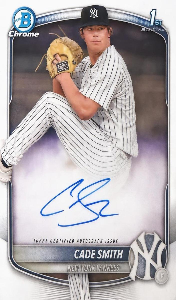 Cade Smith 2025 Bowman Chrome card
