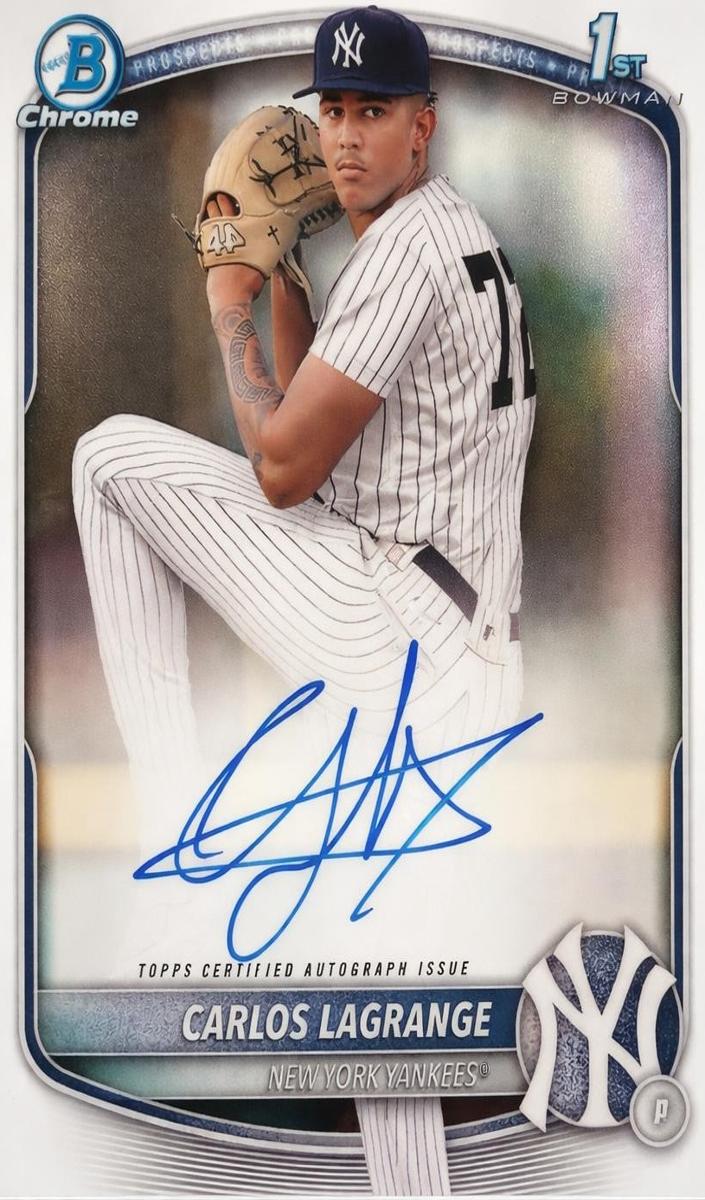 Carlos Lagrange 2025 Bowman Chrome card