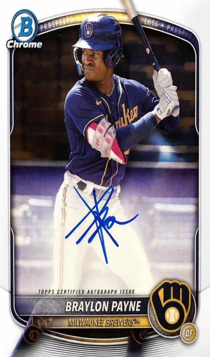 Braylon Payne 2025 Bowman Chrome card
