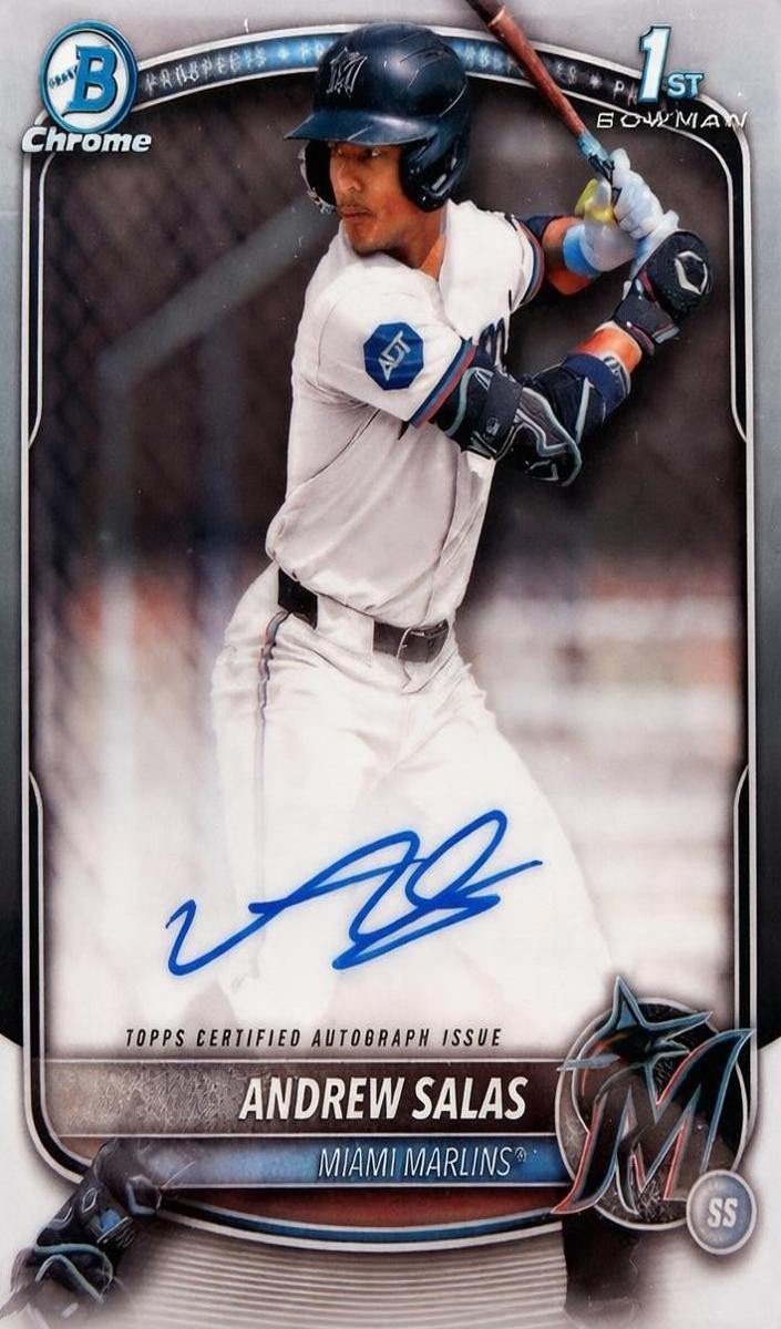 Andrew Salas 2025 Bowman Chrome card