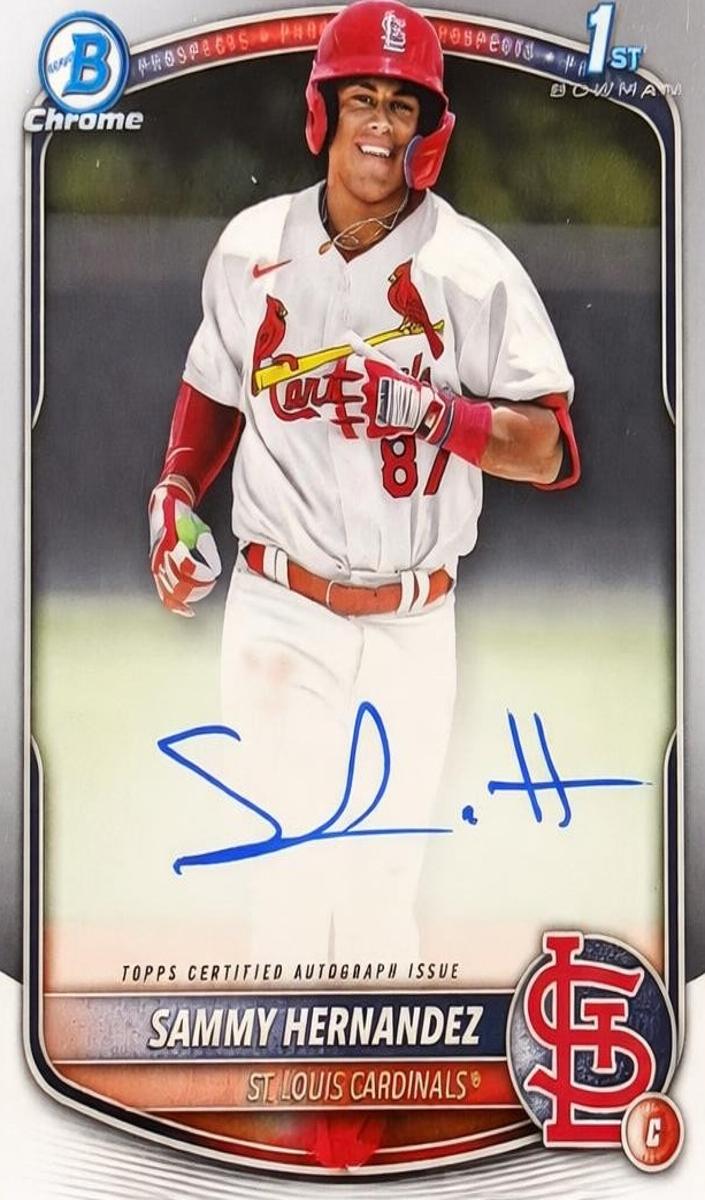 Sammy Hernandez 2025 Bowman Chrome card