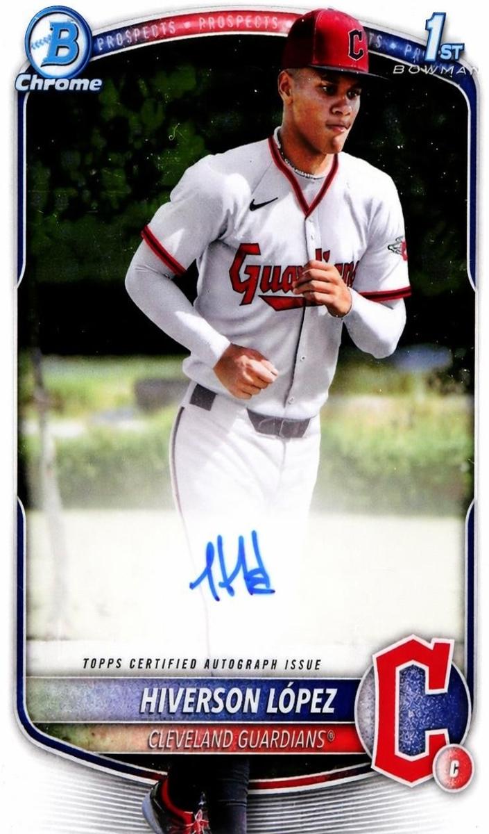 Hiverson Lopez 2025 Bowman Chrome card