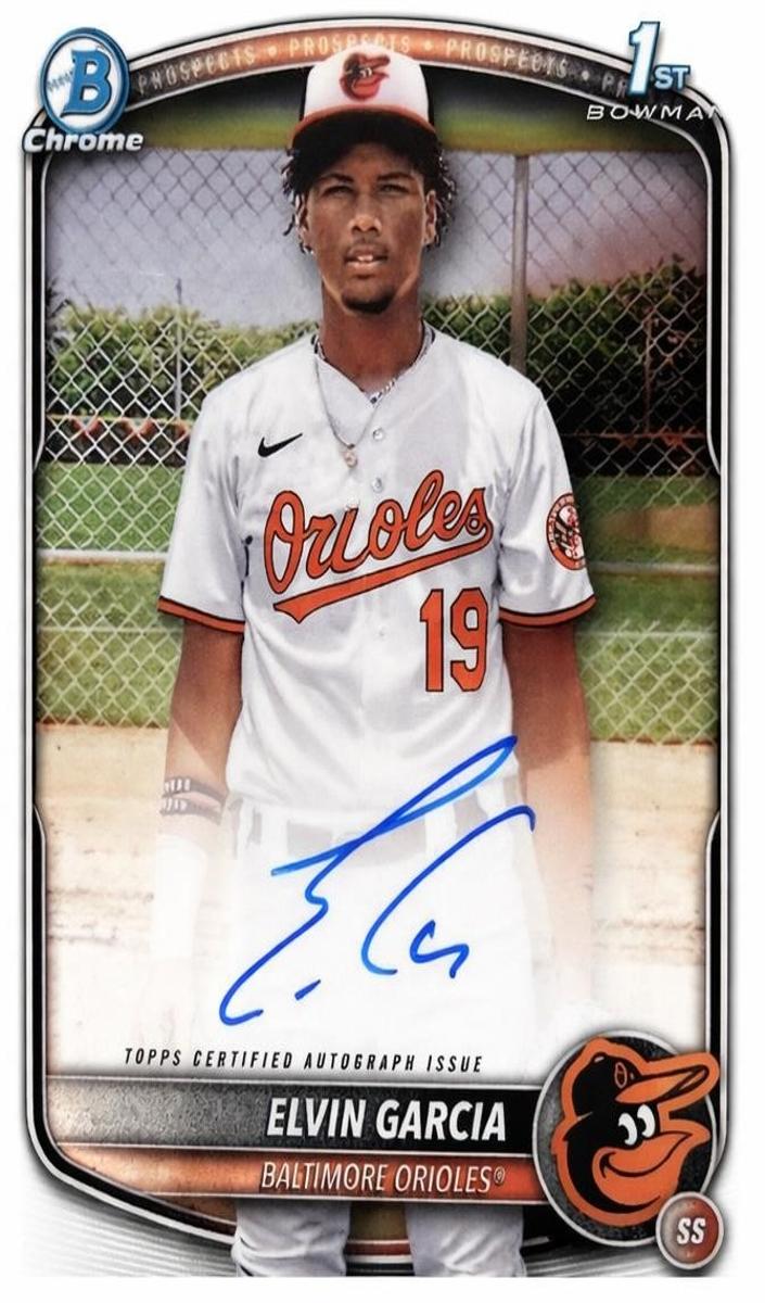 Elvin Garcia 2025 Bowman Chrome card