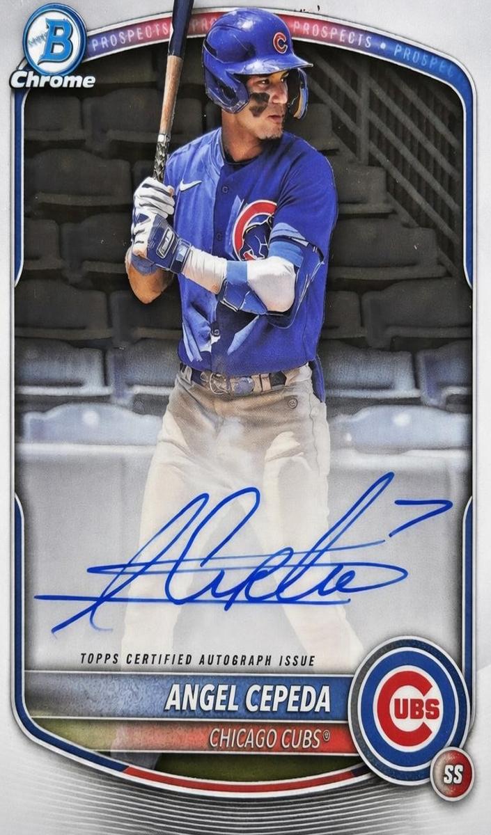 2025 Bowman Chrome Angel Cepeda #CPA-AC card