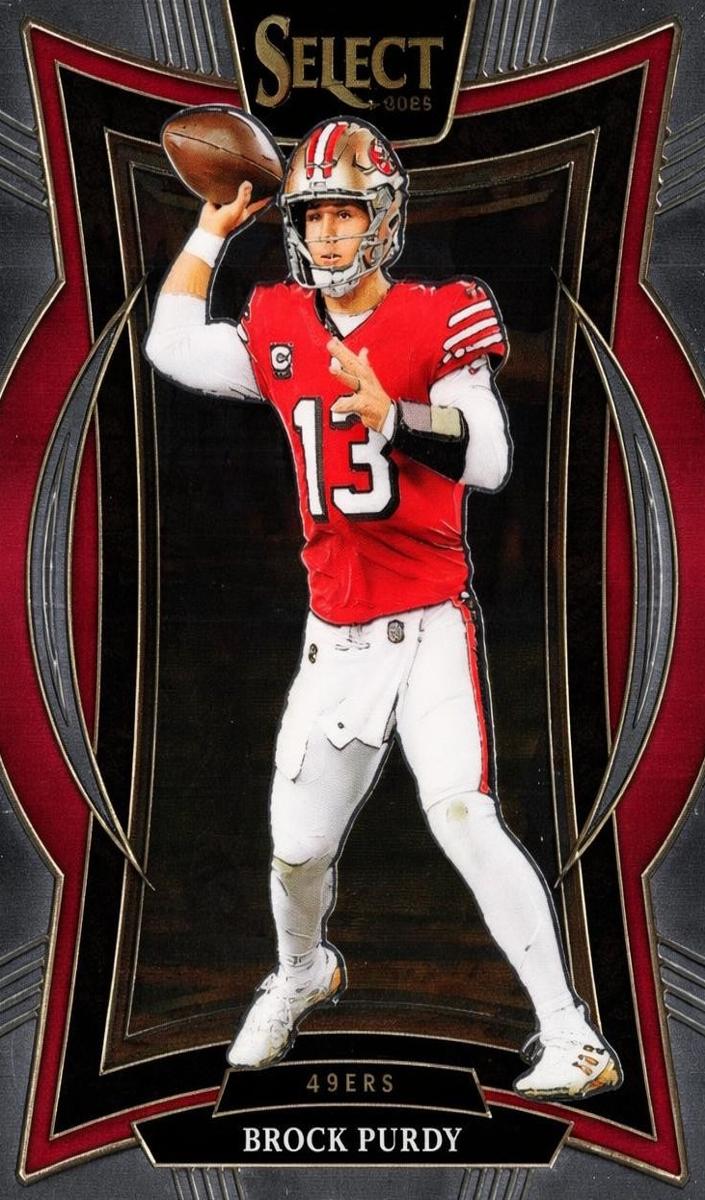 2024 Panini Select Brock Purdy [Zebra Prizm] #37 card