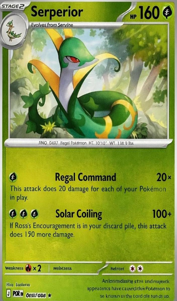 Serperior 2026 Pokemon Mega Evolution Perfect Order Reverse Holo
