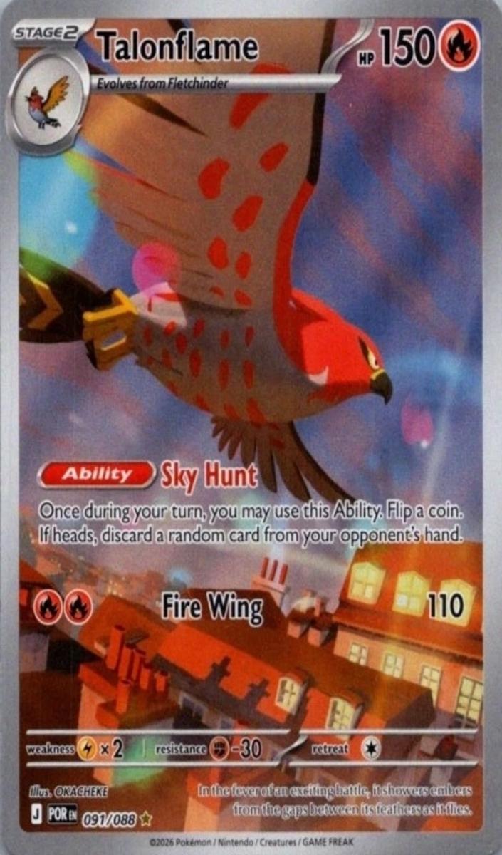 Talonflame 2026 Pokemon Mega Evolution Perfect Order