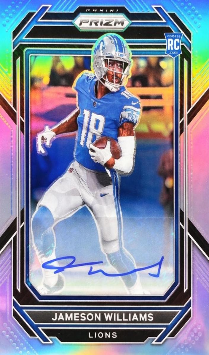 Jameson Williams 2022 Prizm Football card
