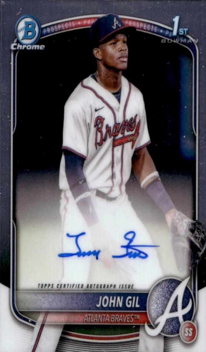 2025 Bowman Bowman Chrome #CPA-JG John Gil front