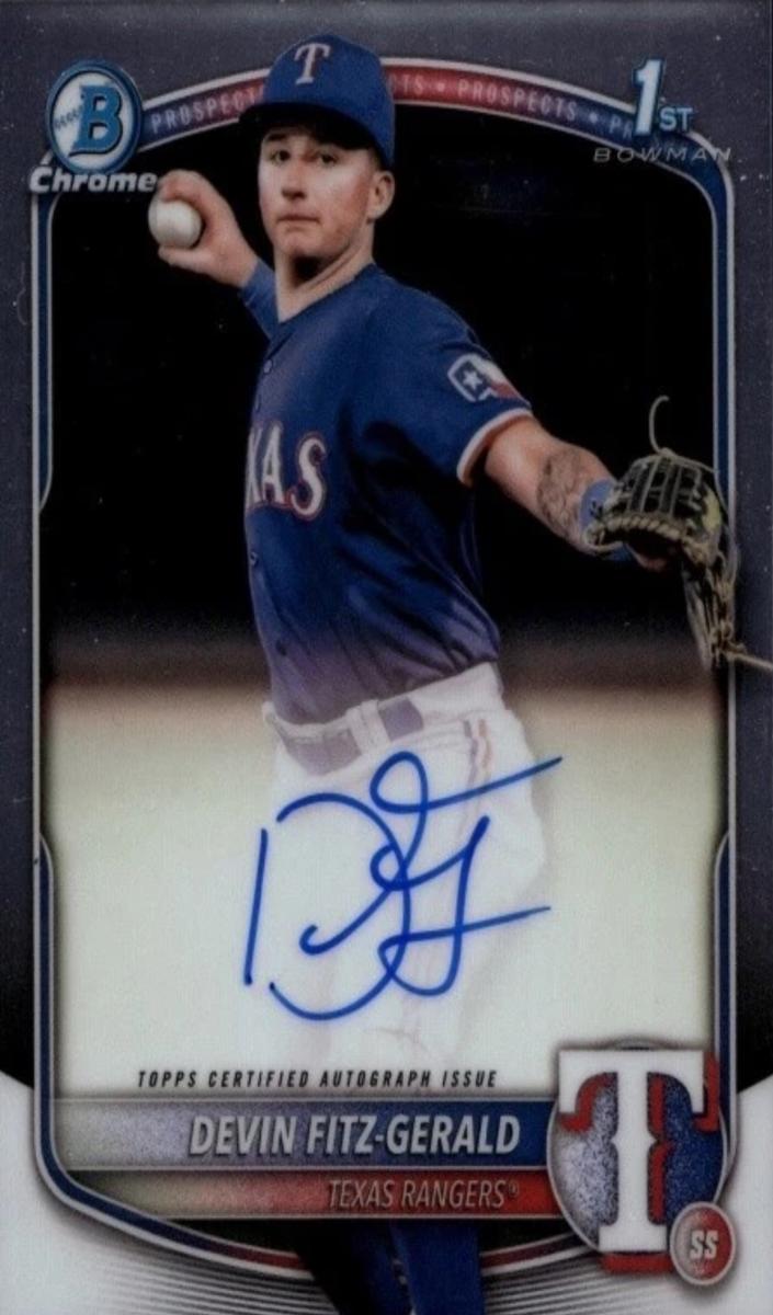 Devin Fitz-Gerald 2025 Bowman Chrome card
