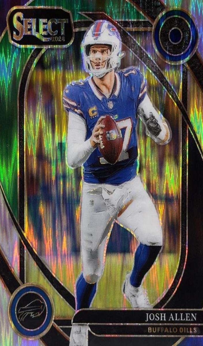 2024 Panini Select Josh Allen [Copper Prizm Shock] #225 card