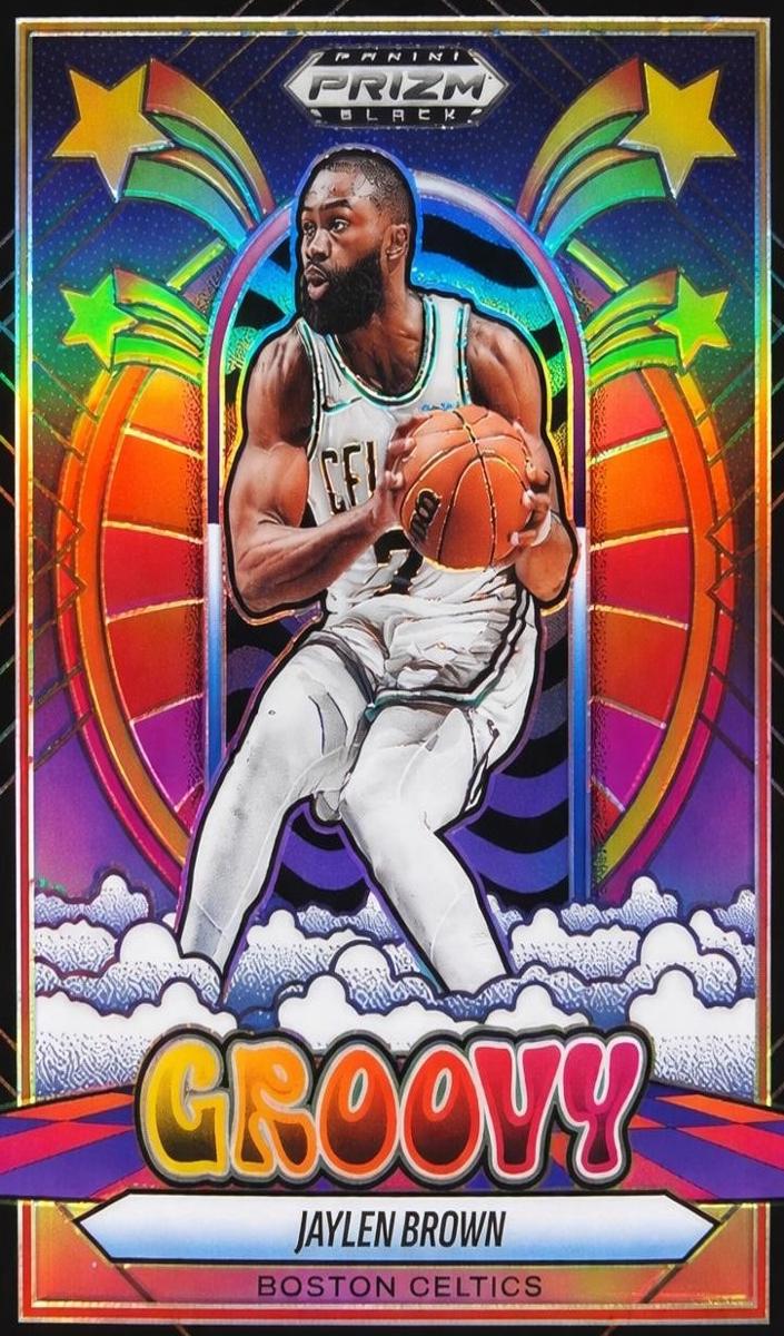 2024 Panini Prizm Black Groovy Jaylen Brown #2 card