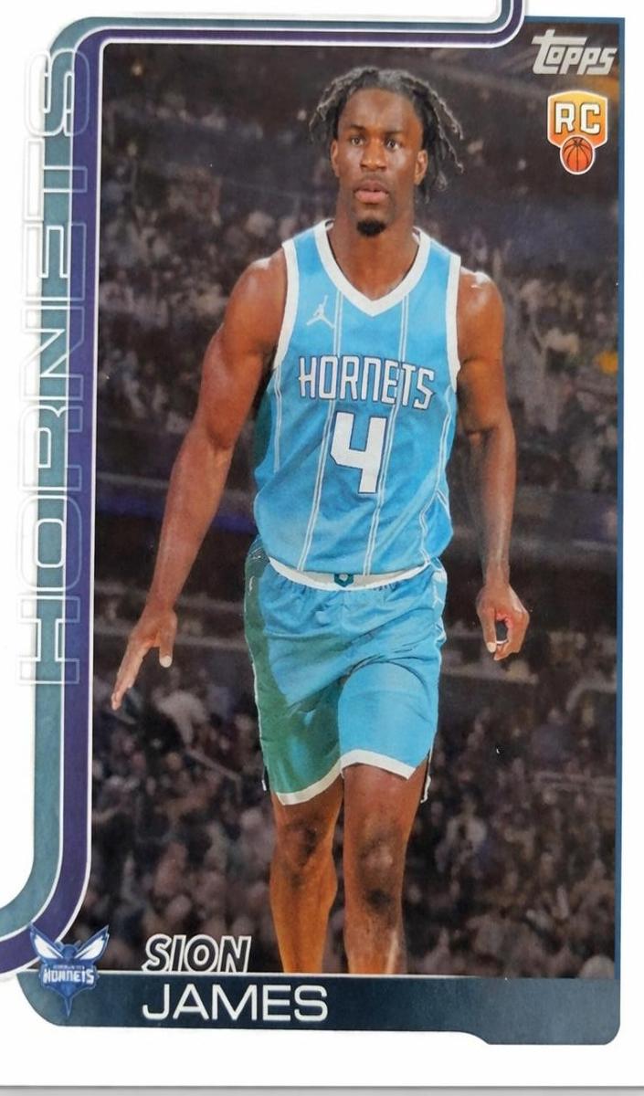 Sion James 2025 Topps Basketball card