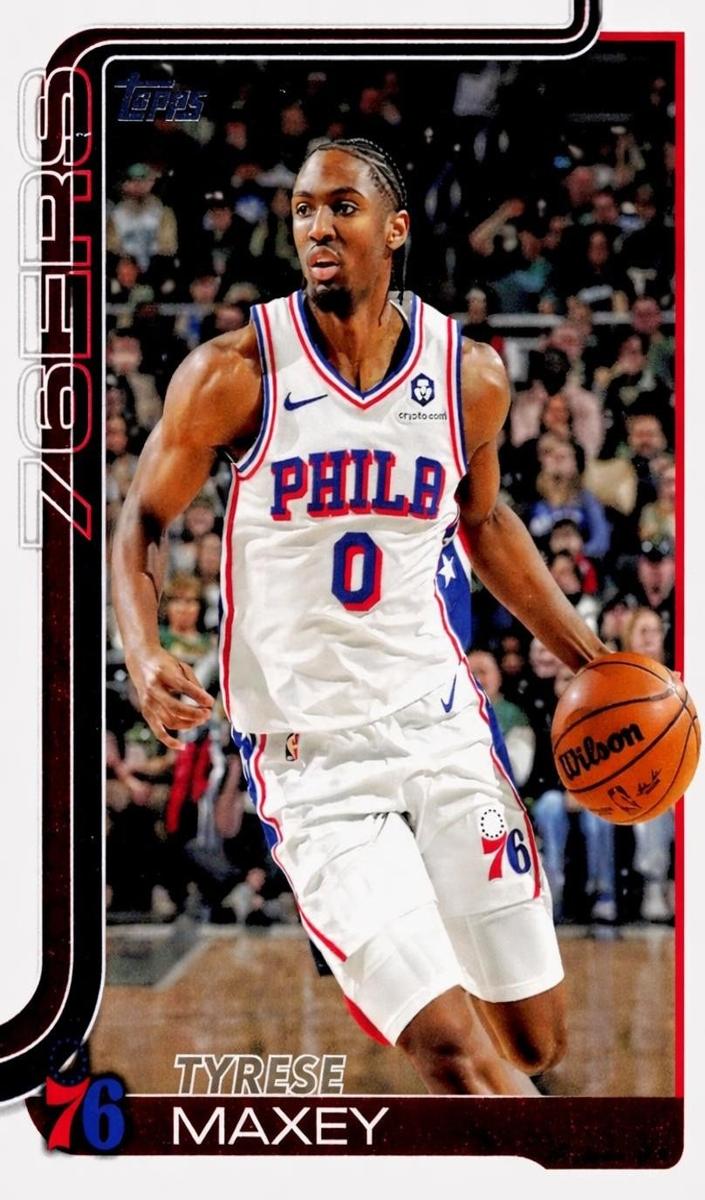 Tyrese Maxey 2025 Topps Basketball card
