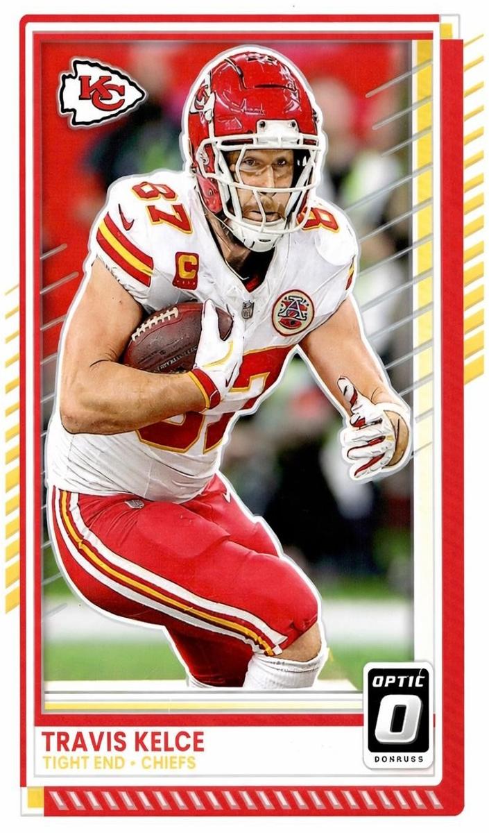 Travis Kelce 2025 Donruss Optic Football card