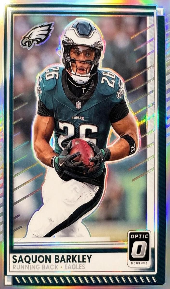 Saquon Barkley 2025 Donruss Optic Football card