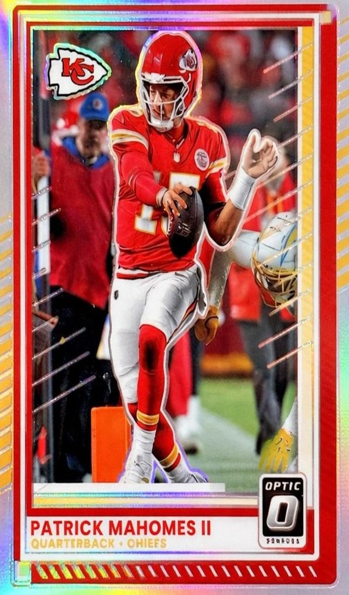 Patrick Mahomes II 2025 Donruss Optic Football card
