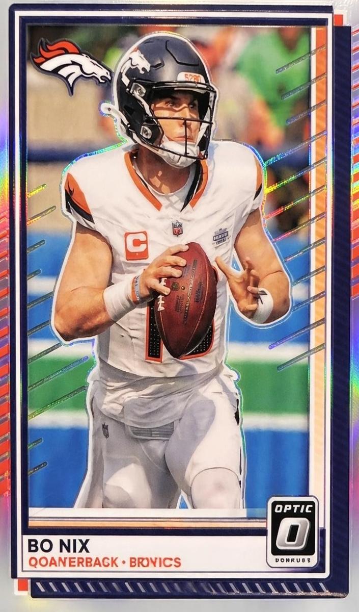 Bo Nix 2025 Donruss Optic Football card