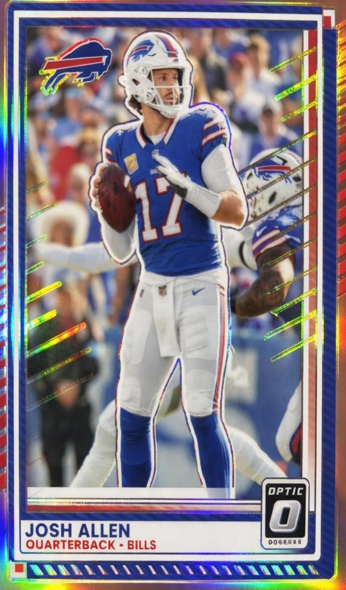 Josh Allen 2025 Donruss Optic Football card